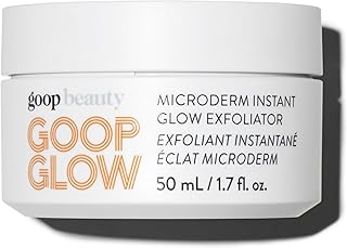 goop Beauty Microderm Face Exfoliator | At-Home Microdermabrasion with Glycolic Acid & Exfoliating Minerals | Smooths Skin Texture | Clean Face Scrub | Silicone & Paraben Free | 1.7 fl oz