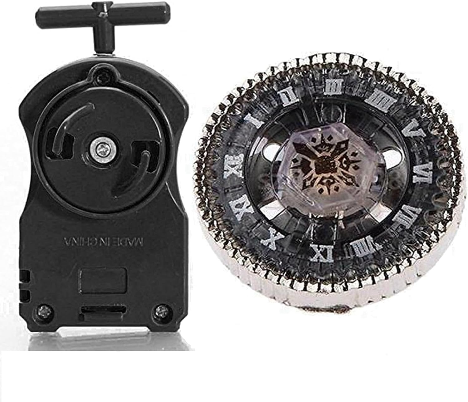 Metal Fusion Bay Blades Launcher Set, Blayde Blade Metal Fury, Battling Tops Bay Battle Blades BB-104 Basalt Horogium 145WD Burst Toy, Gaming Top Toys for Boys 6-8-12, Kids' Gift