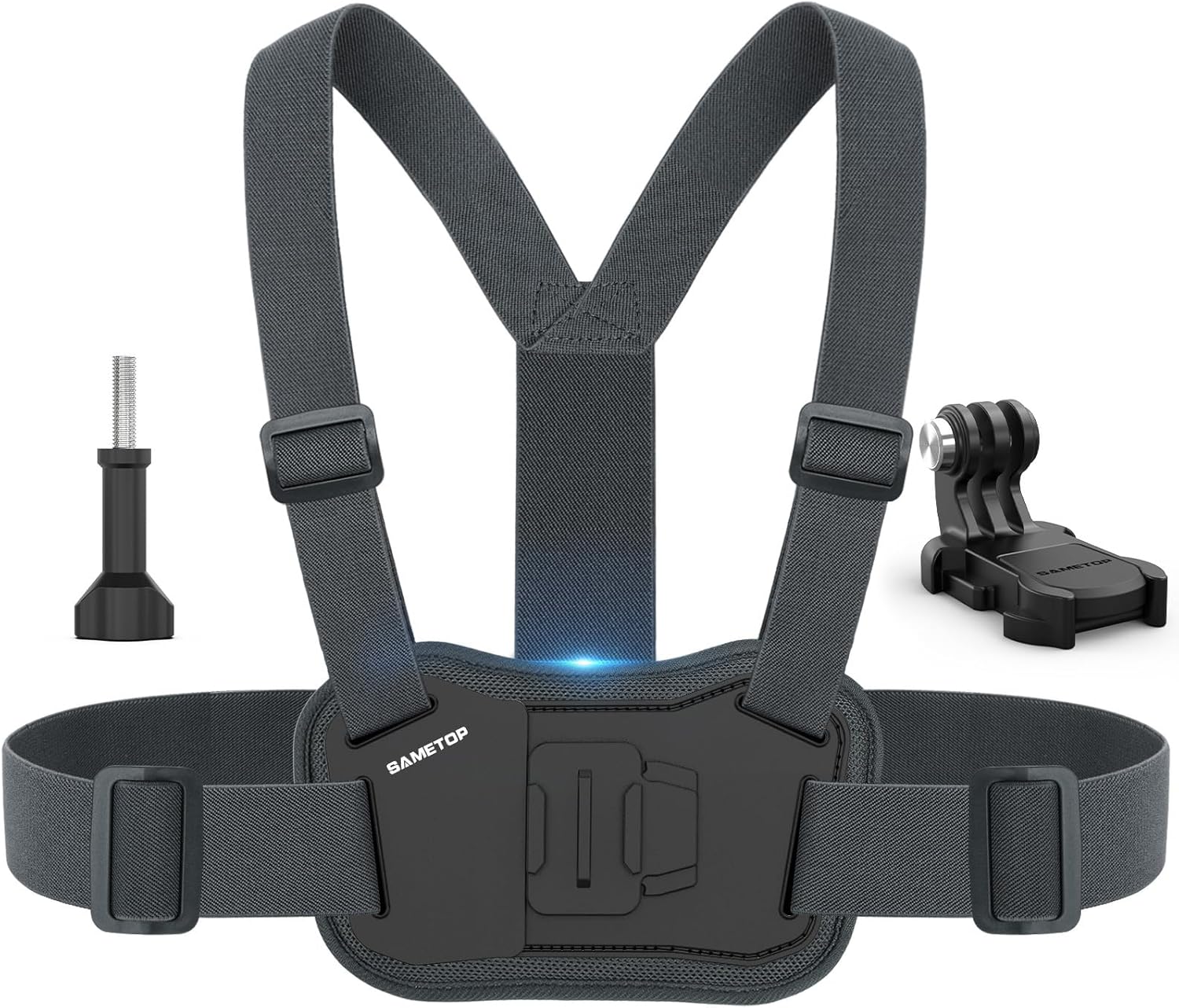 Chest Mount Harness Chesty Strap Compatible with GoPro Hero 13 12 11 10 9 8 7 6 5 Session DJI Osmo Action Cameras - Balance Stability and Comfort Performance