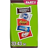 Hershey Assorted Chocolate Flavored Snack Size, Candy Party Pack, 33.43 oz