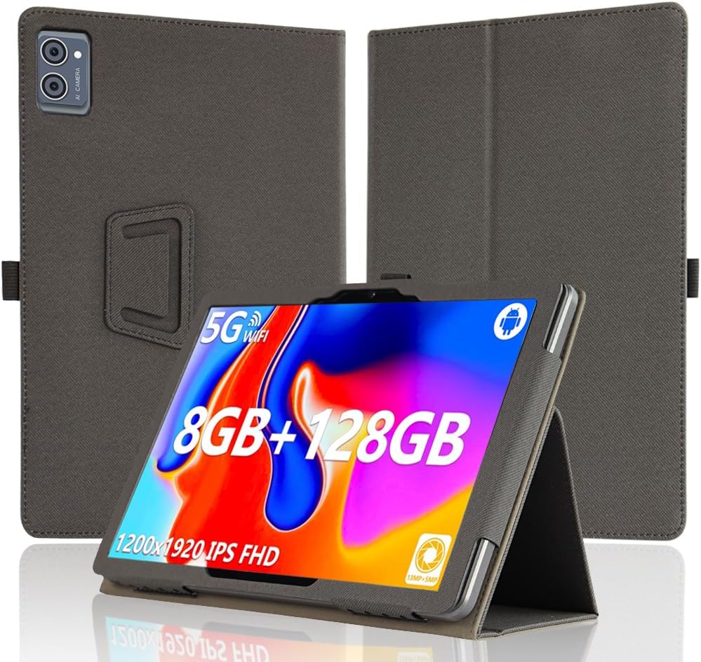 [NSFN] for XISKT A5502/A5501 Tablet Case,XISKT 10.1 Inch Tablet Case,Protective Case with Handheld Band Premium PU Leather StandFunction