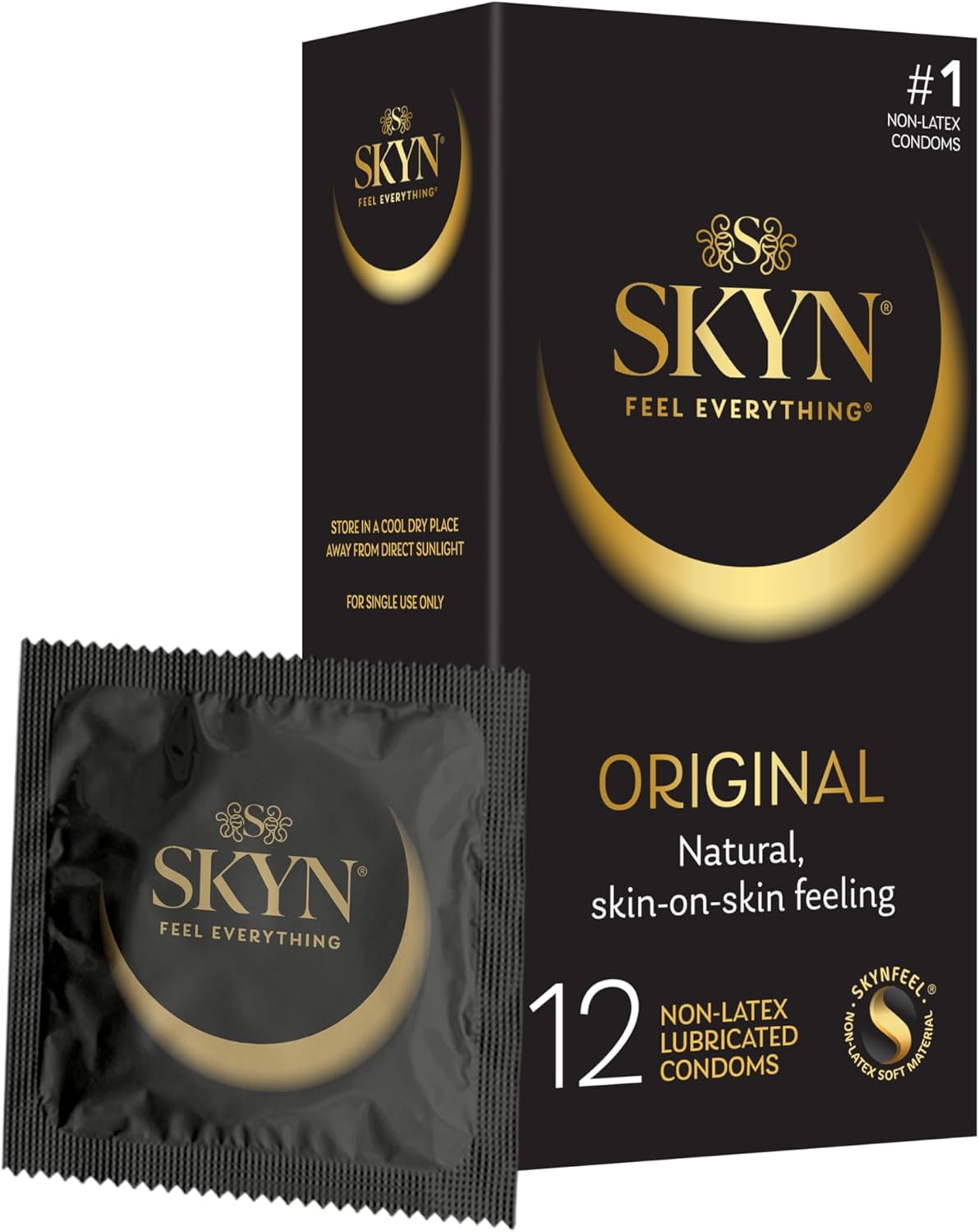 Lifestyles Skyn Polyisoprene Condoms, 12 Count (Pack of 1)