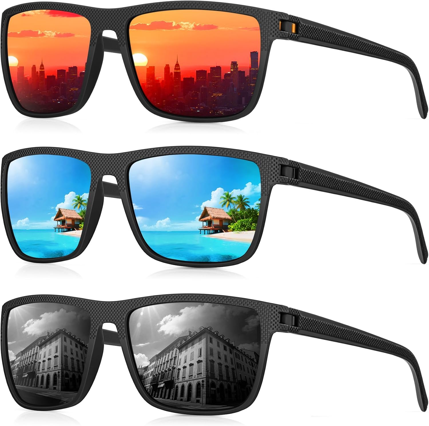 Sunglasses-Men Polarized Mens Sunglasses: Classic Women Sun Glasses UV Protection for Fishing Driving Golf