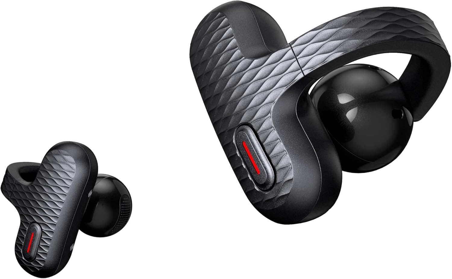 Amazfit Up Bluetooth Headphones, Open Ear Wireless Earbuds with Easy Touch, IPX4 Water Resistant & Sweatproof, AI Noise Reduction, Earphones for Sports, Running, Compatible with Android & iPhone