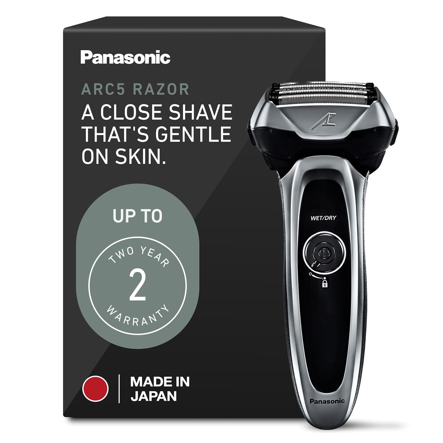 Panasonic ARC5 Electric Razor for Men, 5-Blade Wet Dry Electric Shaver