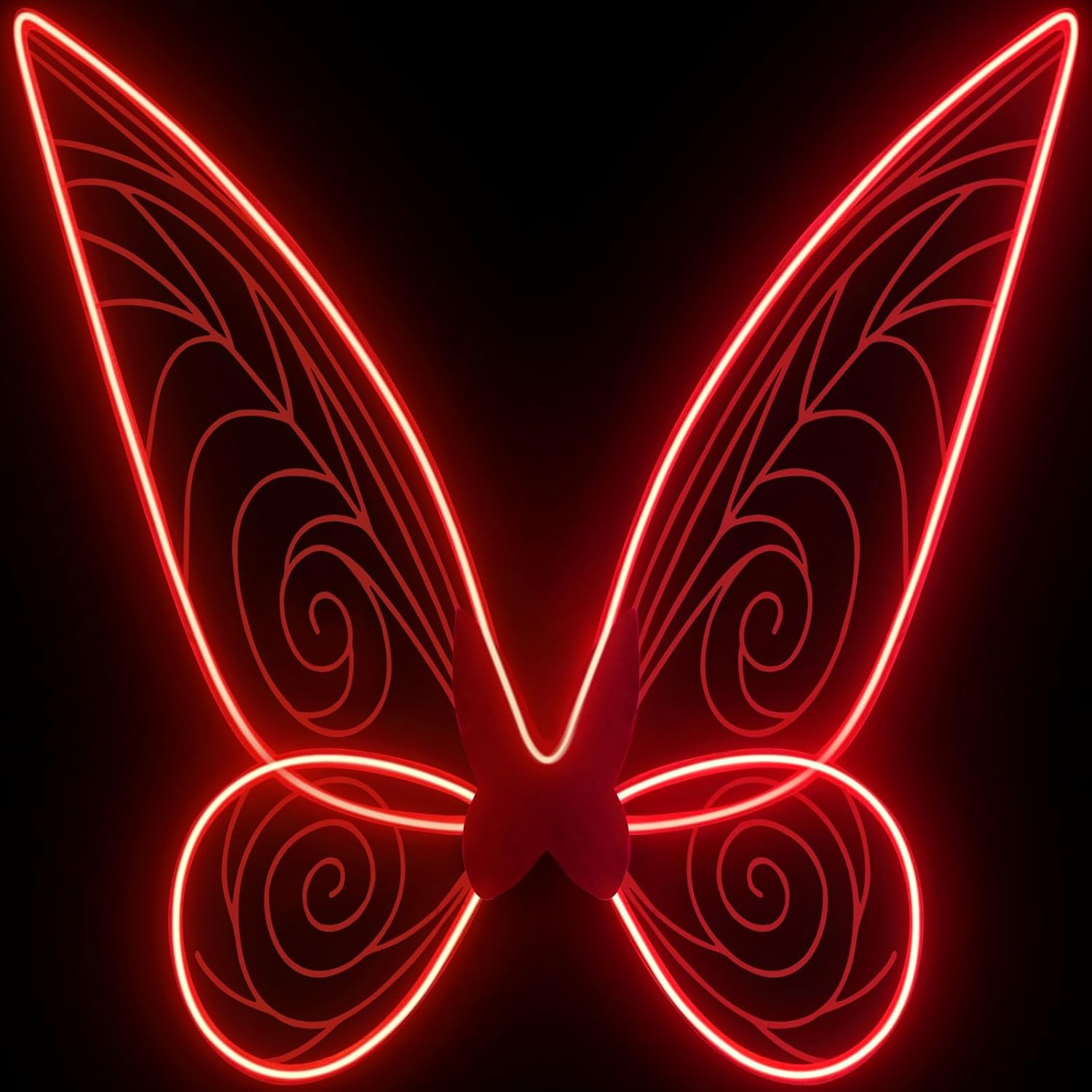 quescu Light up Fairy Wings for Adults,Electroluminescent Wire LED Butterfly Wings for Girls Women,Halloween Costume Dress Up