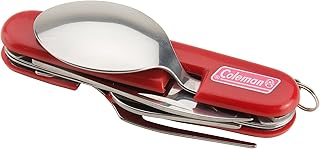 Coleman Camping Utensil Set, Stainless Steel 4-in-1 Tool: Fork, Knife, Spoon & Bottle Opener for Outdoor Meals, Ideal for Camping, Backpacking, Tailgating & Adventures