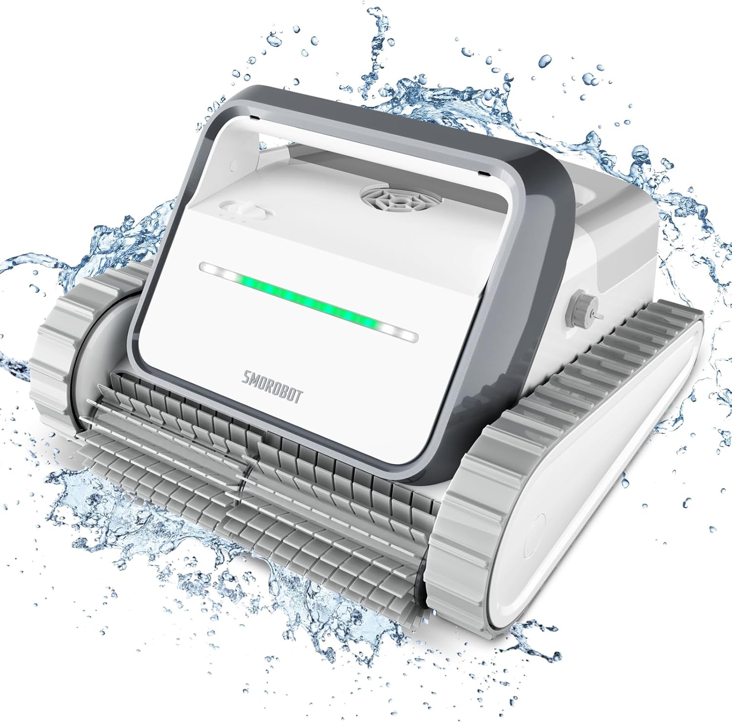 SMOROBOT Pool Cleaning Robot, Cordless Robotic Pool Cleaner for Inground Pools, 150 Mins Runtime, Advanced Brushes, XL Debris Capacity, Pool Robot Vacuum for Gravel, Sand, Leaves