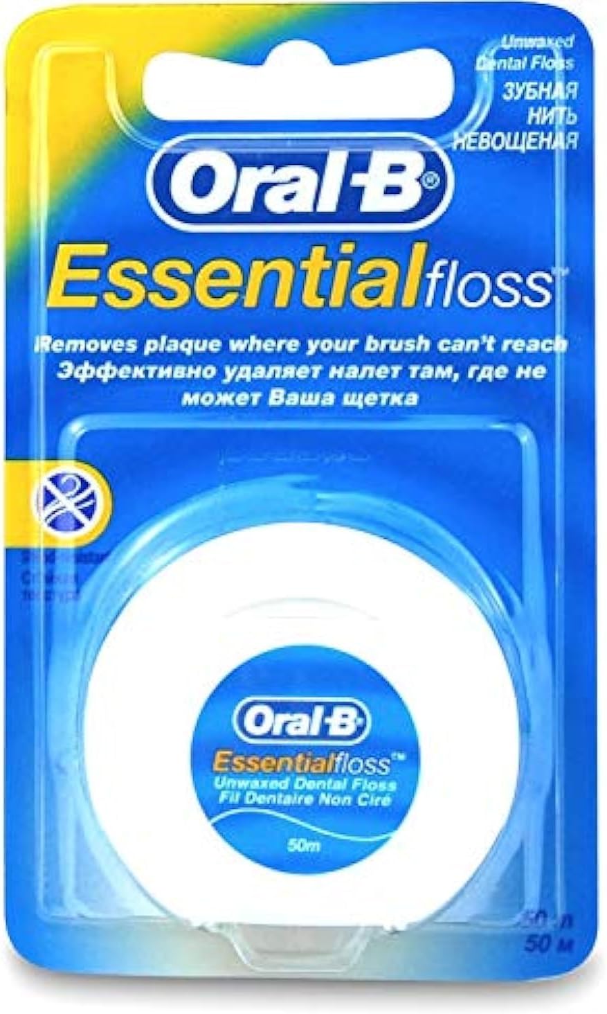 Oral B Essential Dental Floss Unwaxed 50m Multibuy (3)