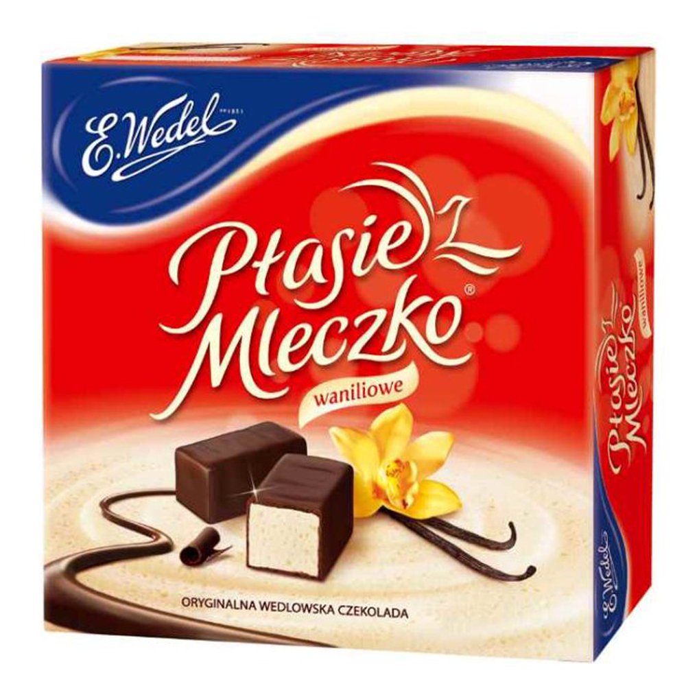 Ptasie Mleczko Chocolate Covered Vanilla Marshmallow 13.4 Oz (Pack of 2)