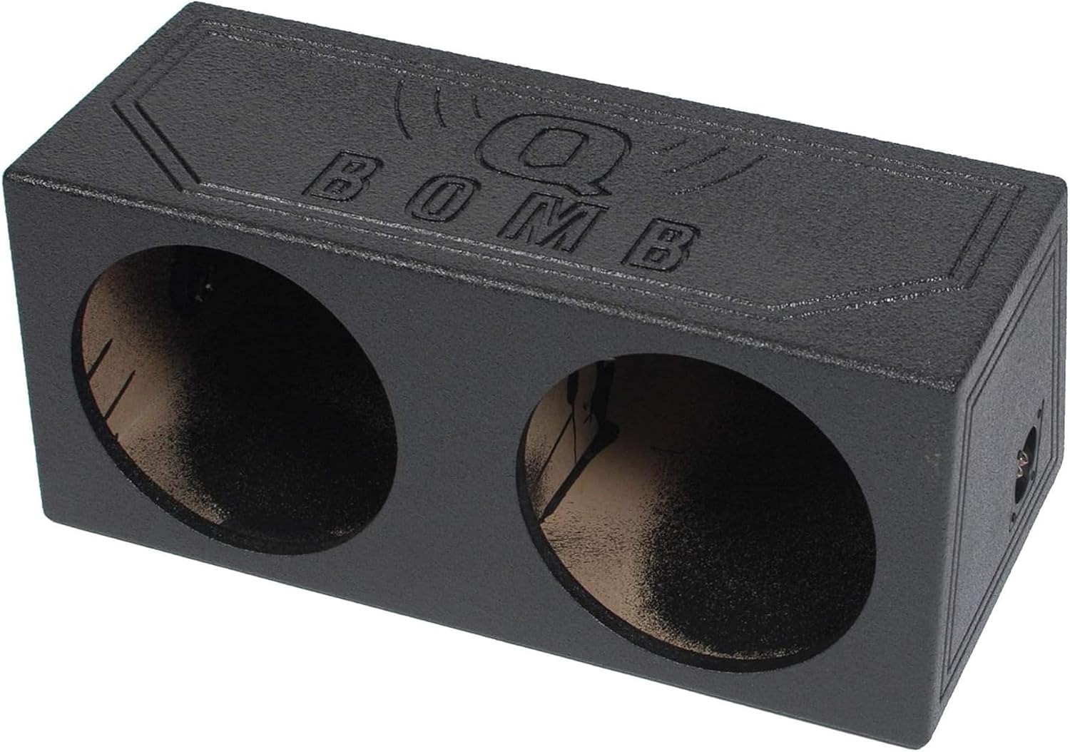 Q Power QBomb QBOMB12S Dual 12" Sealed Port Subwoofer Sub Box w/Bedliner Spray