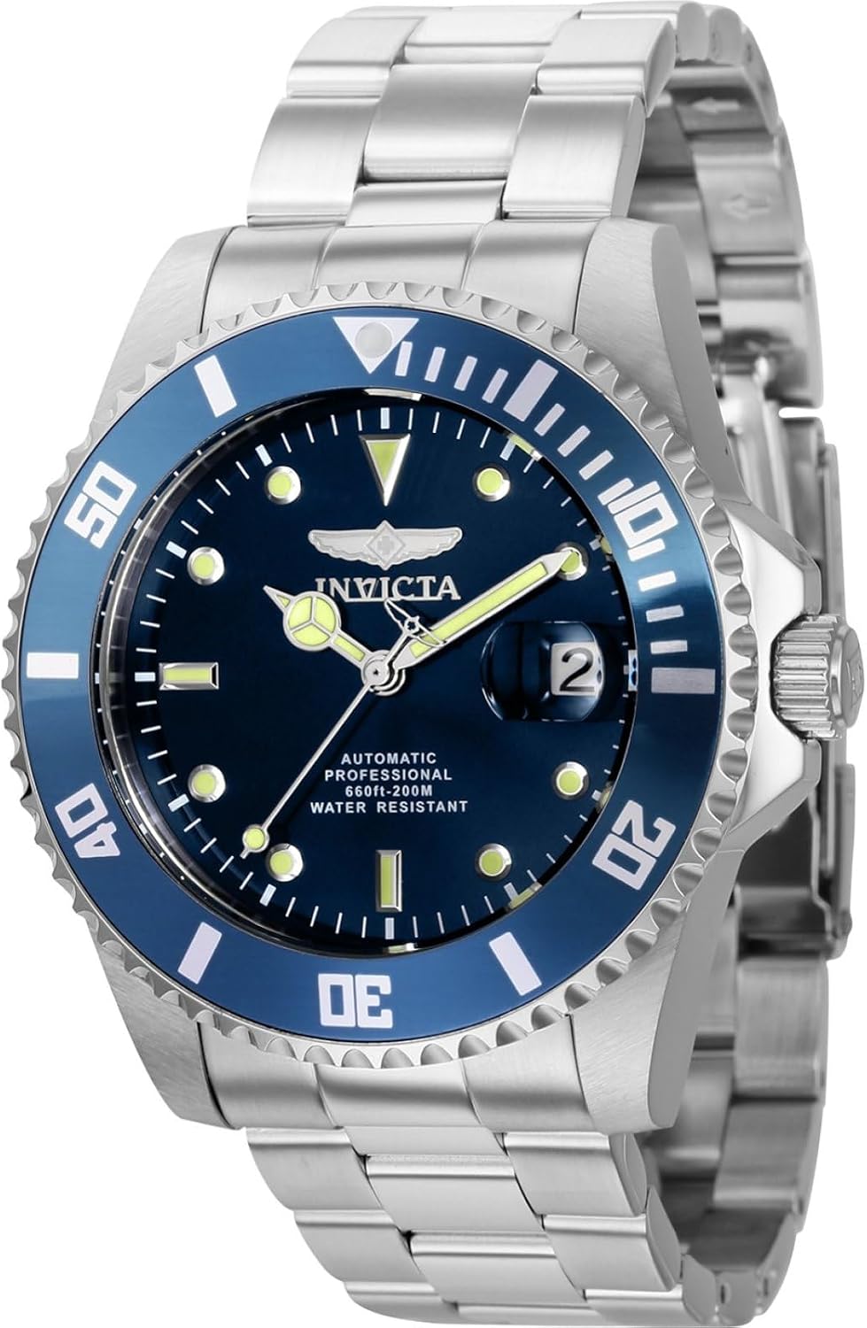Invicta Pro Diver 36972 Men's Watch - Waterproof - Analogue - Automatic Movement - Stainless Steel with Blue dial - 44mm