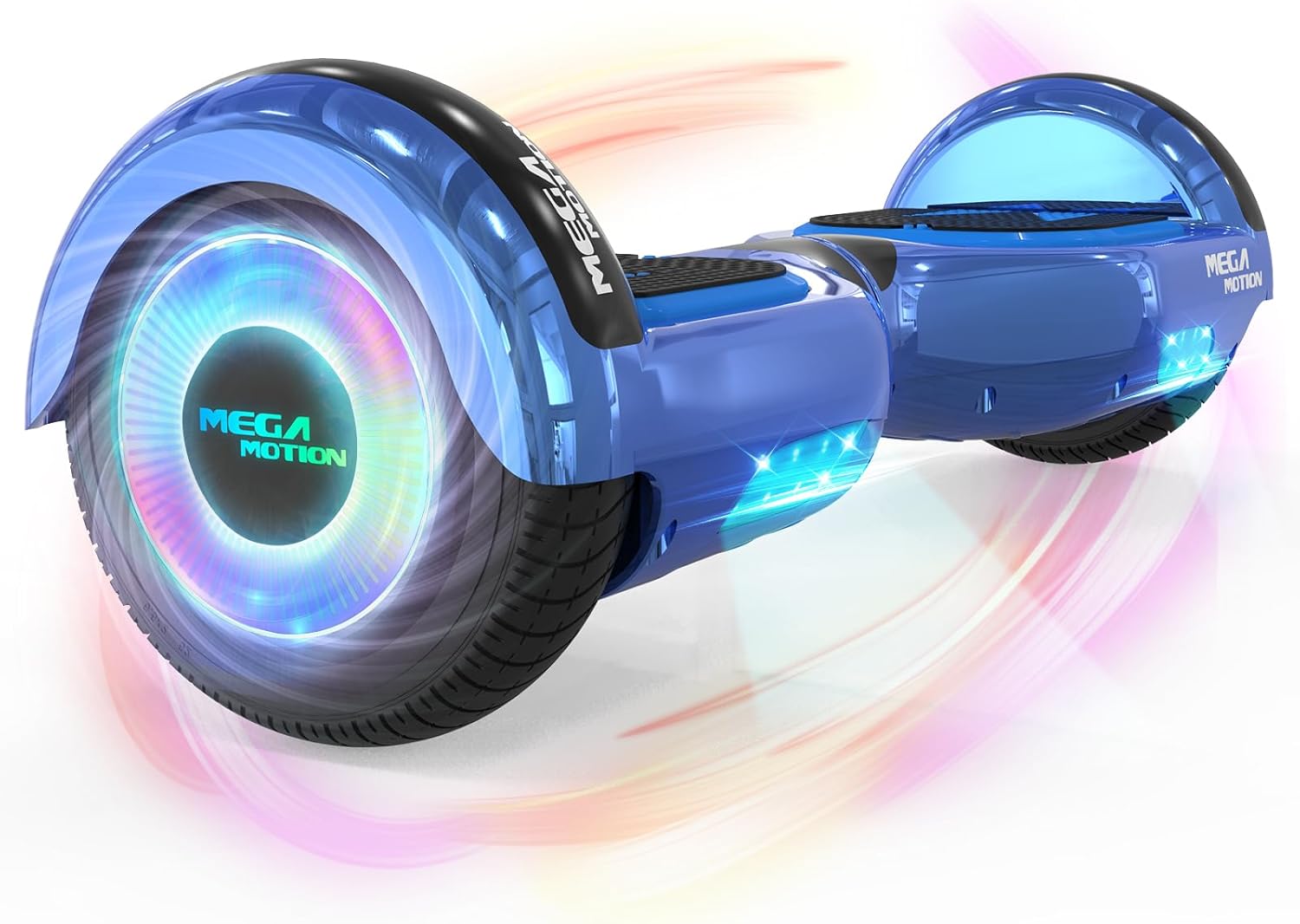 MEGA MOTION Hoverboard, Hoverboards for kids, 6.5 Inch Two-Wheel Self Balancing Electric Scooter with Bluetooth Speaker, Quality hoverboards with LED Lights, Gift for Children and Teenager