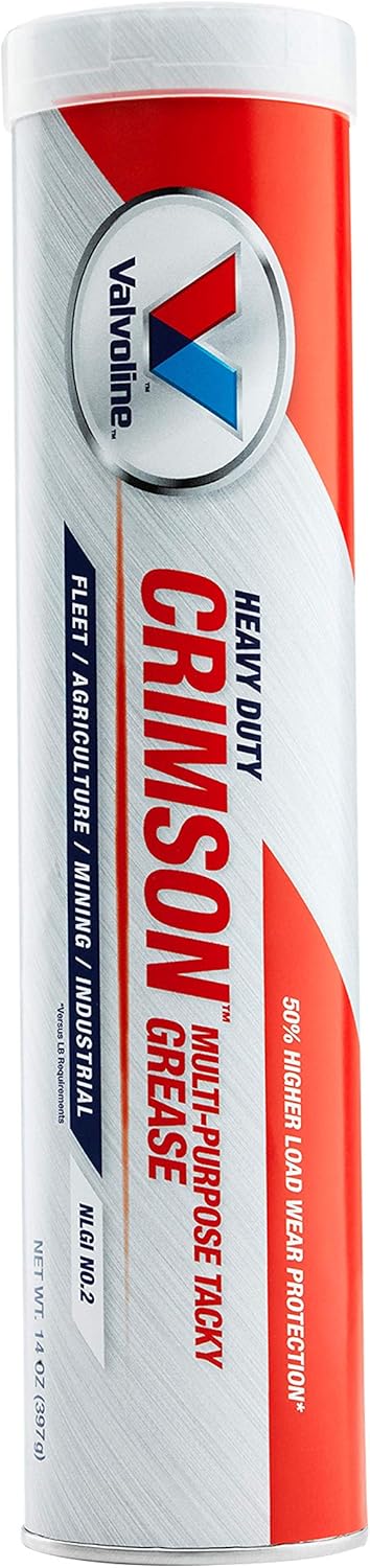 Valvoline Crimson #2 Heavy Duty (HD) Grease 14.1 OZ Cartridge