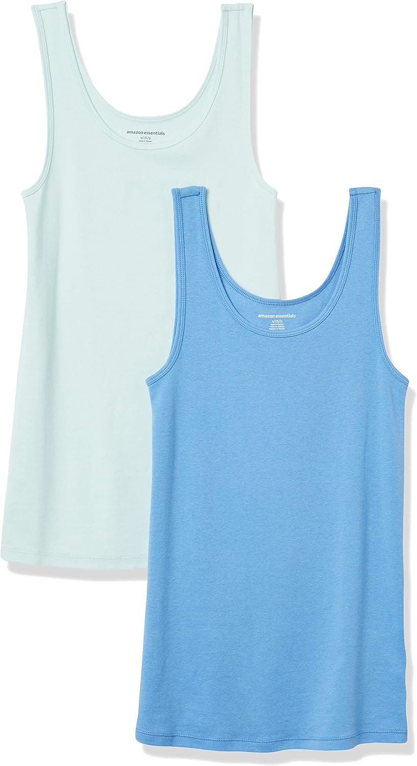 Amazon Essentials Women's Slim-Fit Vest, Pack of 2
