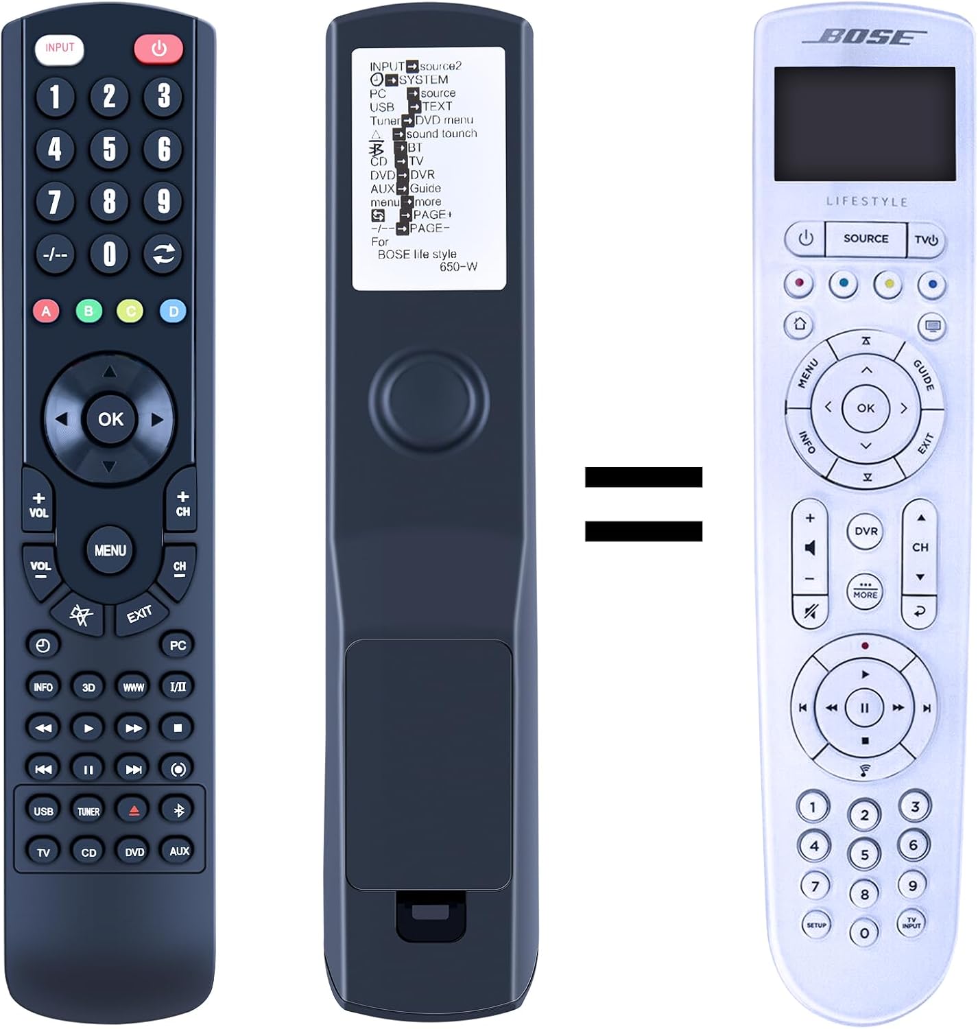 New Replacement Remote Control Suitible for Bose Lifestyle 650/600 Media Center 743877-0010