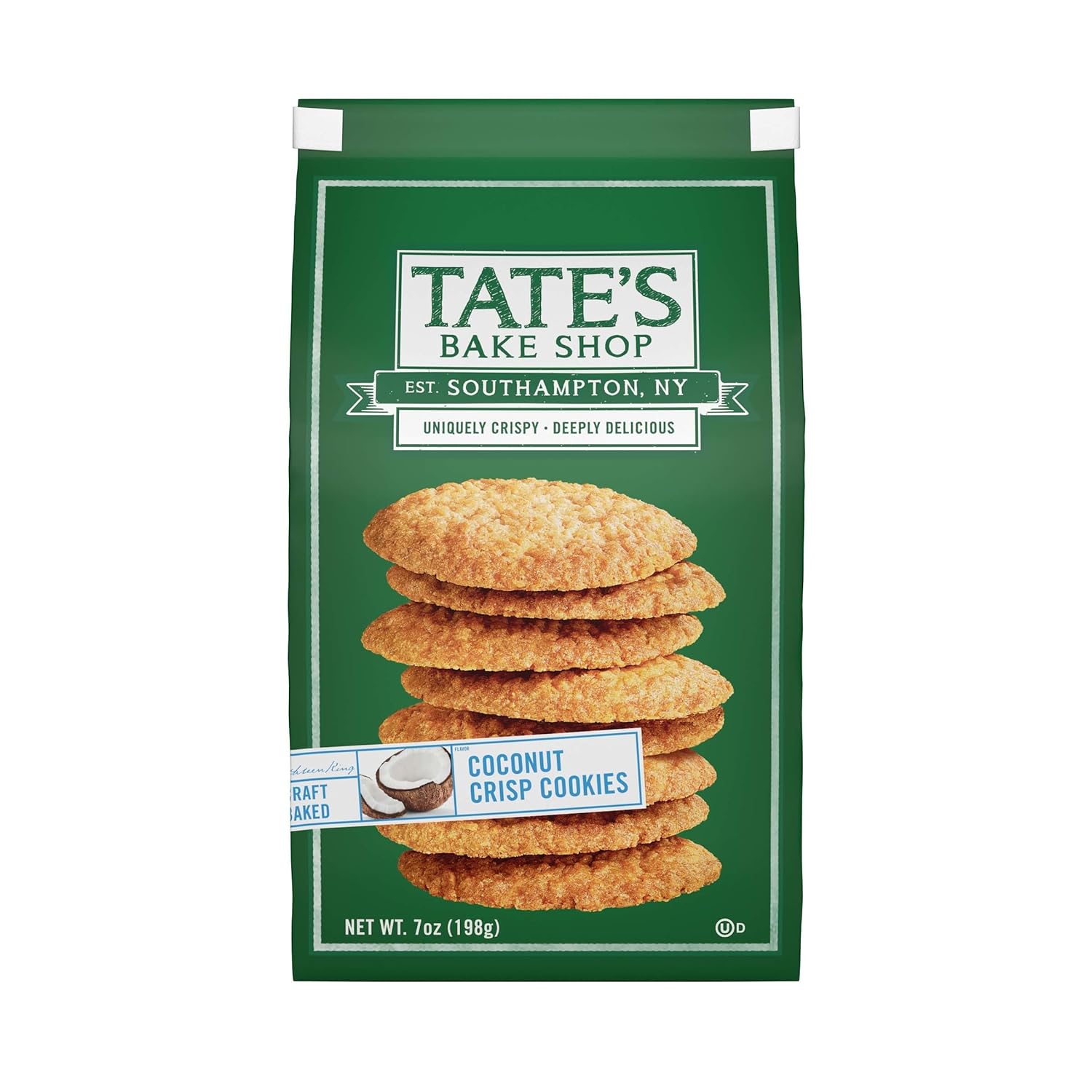 Tate's Bake Shop Coconut Crisp Cookies, 7 oz