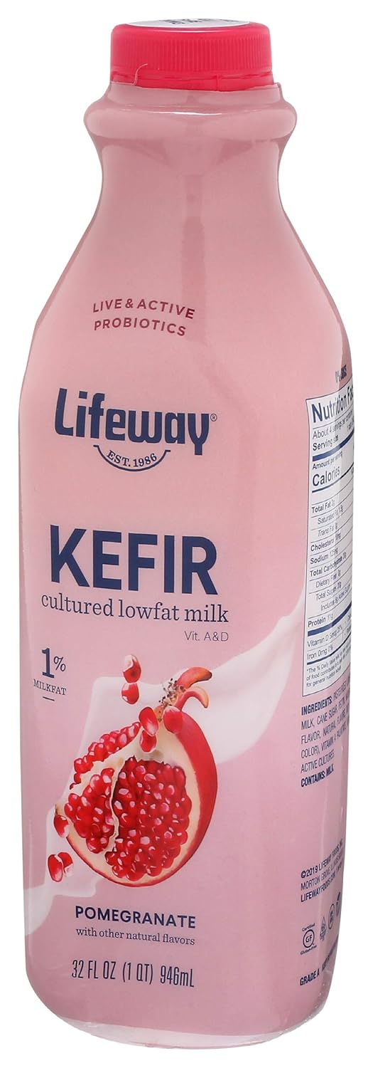 Lifeway Low Fat Kefir, Pomegranate, 32 oz
