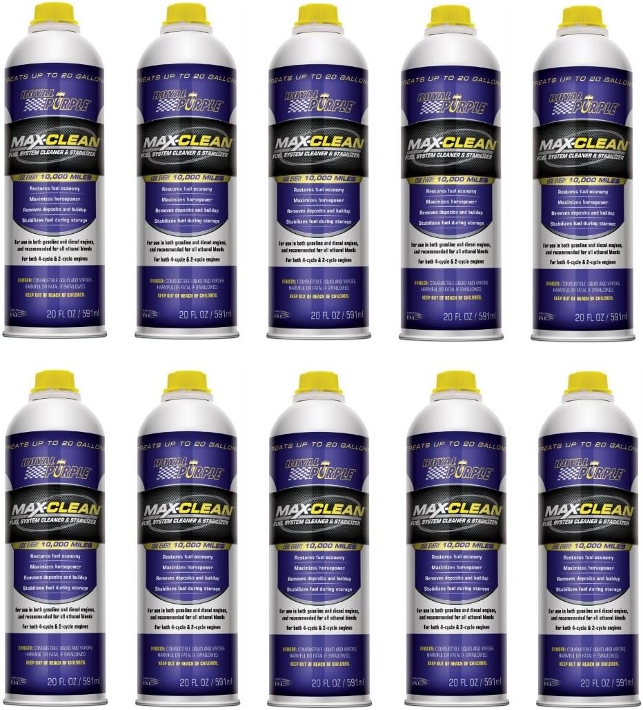Royal Purple Max-Clean Fuel System Cleaner and Stabilizer 11722 20 Ounce (Pack of 6)