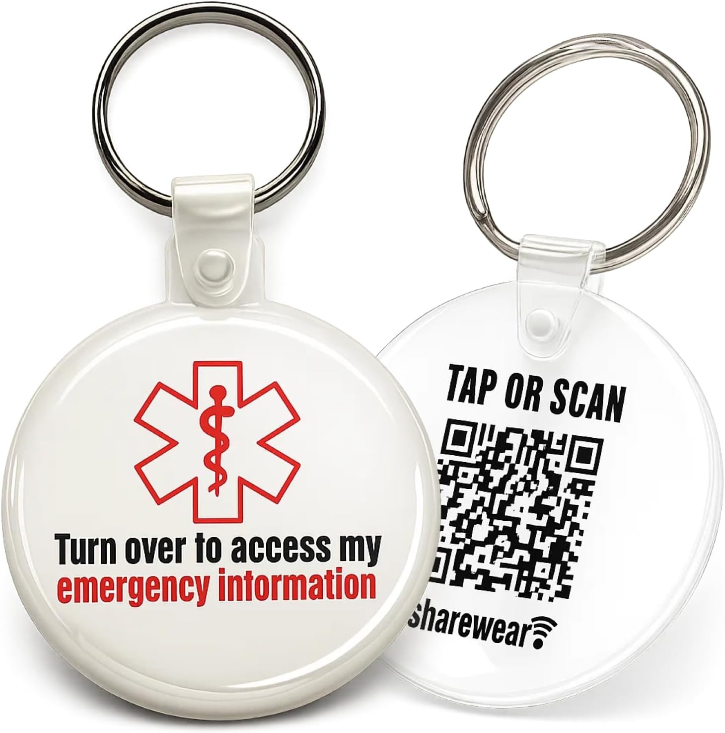 QR Tap Keychain, Lost Kids Smart Identification, QR code identification