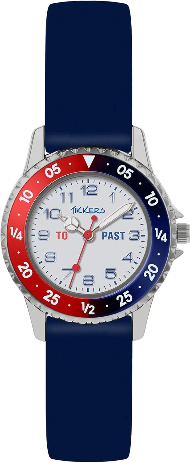 Tikkers Boy's Analogue Analog Quartz Watch with Silicone Strap ATK1040