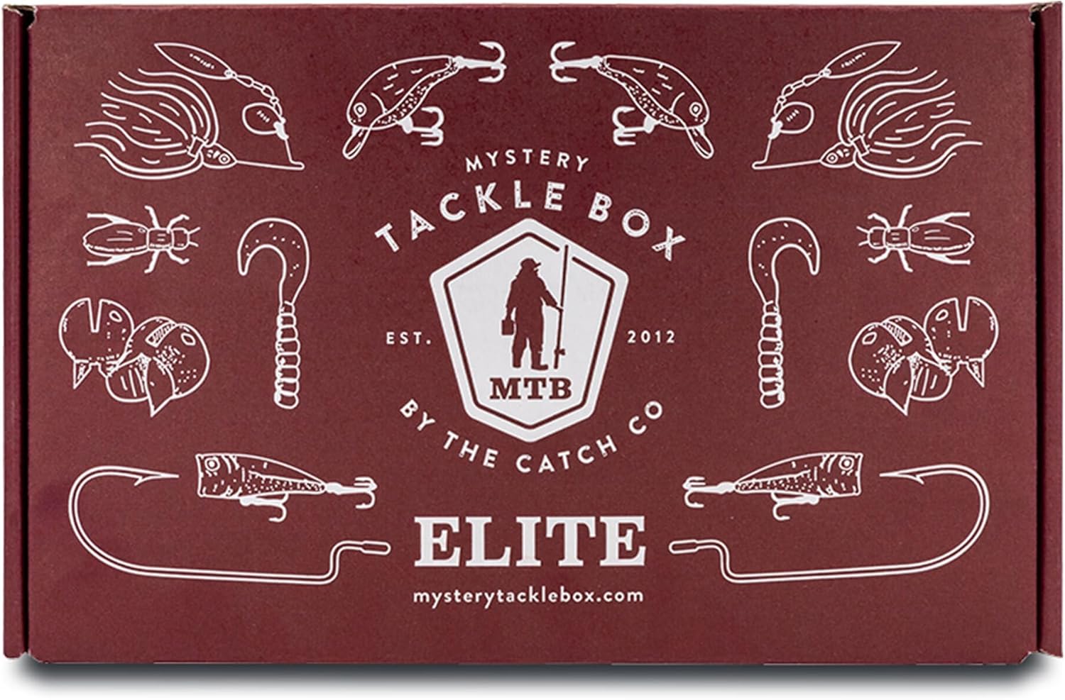 Catch Co Mystery Tackle Box Elite Freshwater Largemouth and Smallmouth Bass Lures Fishing Kit