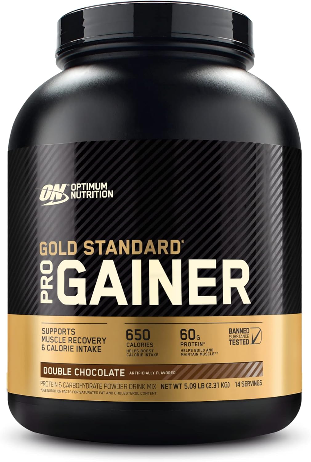 Optimum Nutrition GS Pro Gainer Weight Gainer Protein Powder, Double Chocolate, 5.09 Pounds (Packaging May Vary)