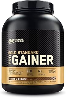Optimum Nutrition GS Pro Gainer Weight Gainer Protein Powder, Double Chocolate, 5.09 Pounds (Packaging May Vary)