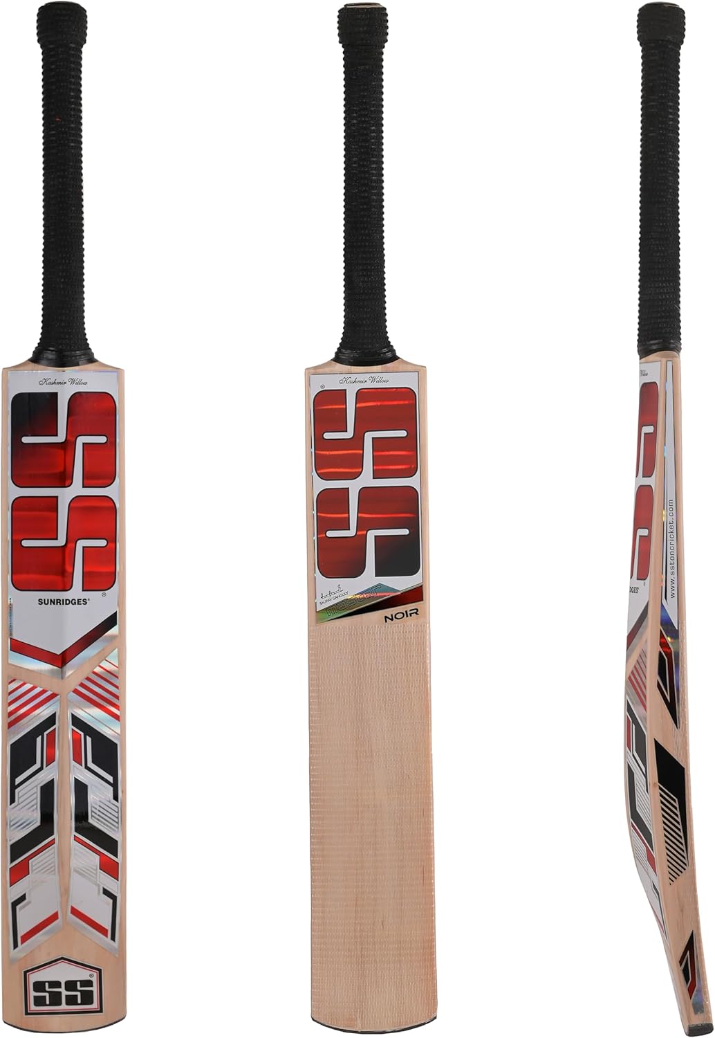 SS Noir Premium Kashmir Willow Cricket bat for Youth (Size 3 / Size 4 / Size 5 / Size 6)