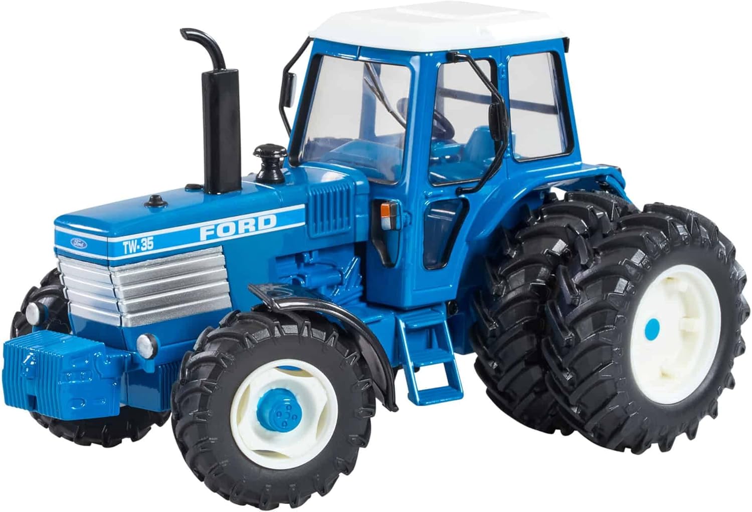 Britains, Ford TW35 With Dual Rear Wheel Tractor Model, 1:32 Scale Die-Cast Farm Toy, Classic Agricultural Vehicle, Working Steering And Hitch, Dual Tyre Detail, Compatible With Farm Accessories
