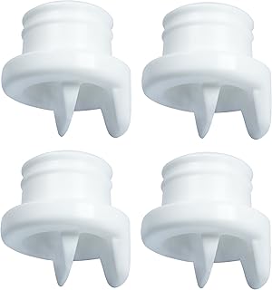 Nenesupply 4 pc Duckbill Valves Compatible with Medela and Avent Pumps Not Original Medela Pump Parts Work with Medela Pump in Style Medela Symphony Replace Medela Valve Membrane and Avent Valve