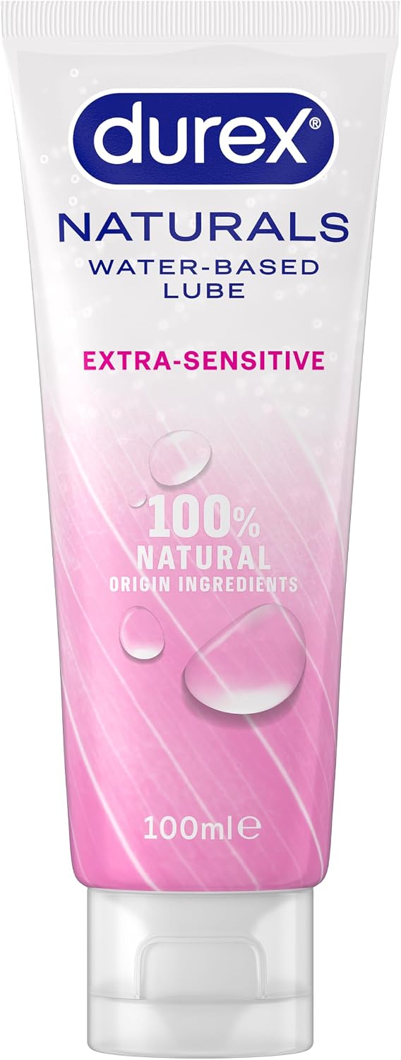 Durex Naturals Extra Sensitive, 100ml, Water Based Lube, Aloe Vera, Gentle