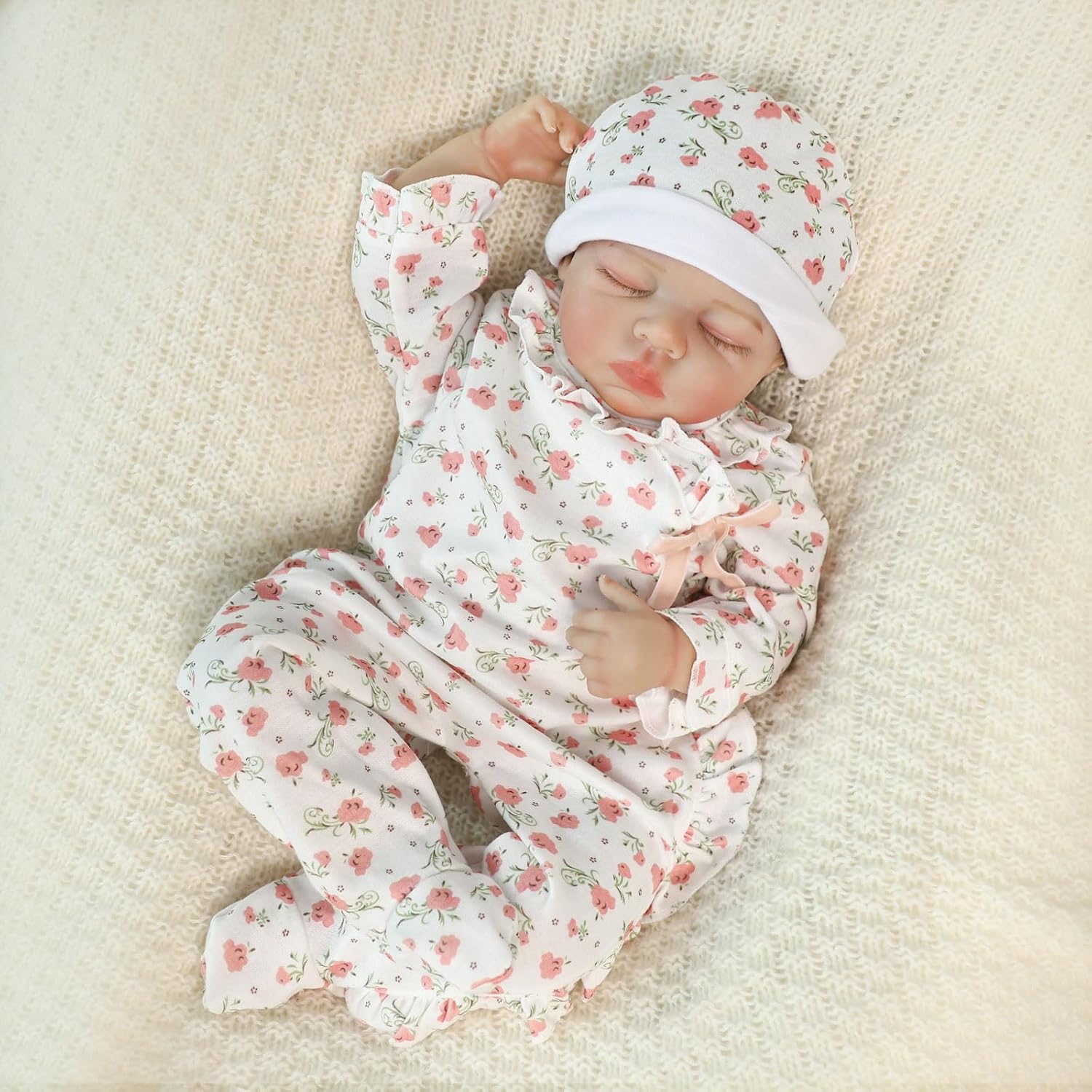 Reborn Baby Dolls - 20 inch Realistic Newborn Baby Girl with Lifelike Face and Limbs for Kids Age 3+