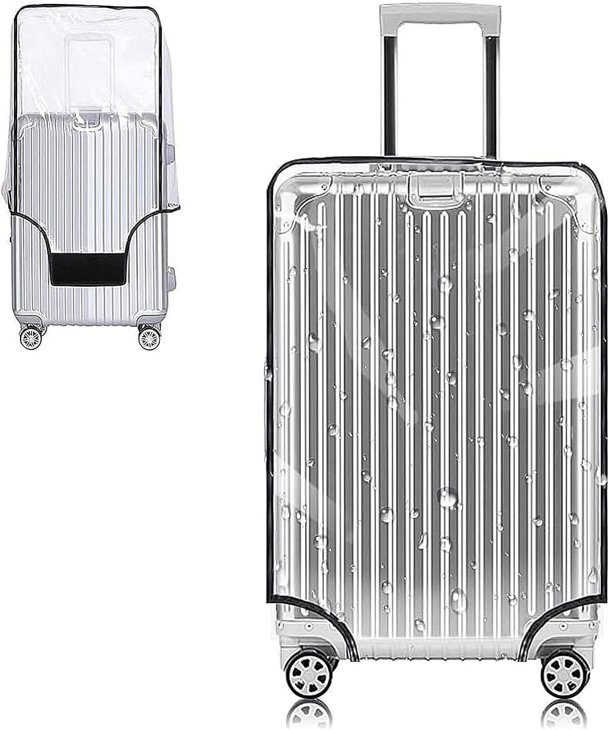 Yotako Clear PVC Suitcase Cover Protectors 20 Inch Luggage Cover for Wheeled Suitcase