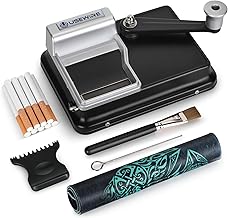 Cigarette Rolling Machine, Manual Tobacco Rolling Machine, Portable Home Cigarette Injector, Suitable for 0.31 inch/8 mm Diameter Pipes and Most Cigarette Tubes, Perfect Holiday Gift