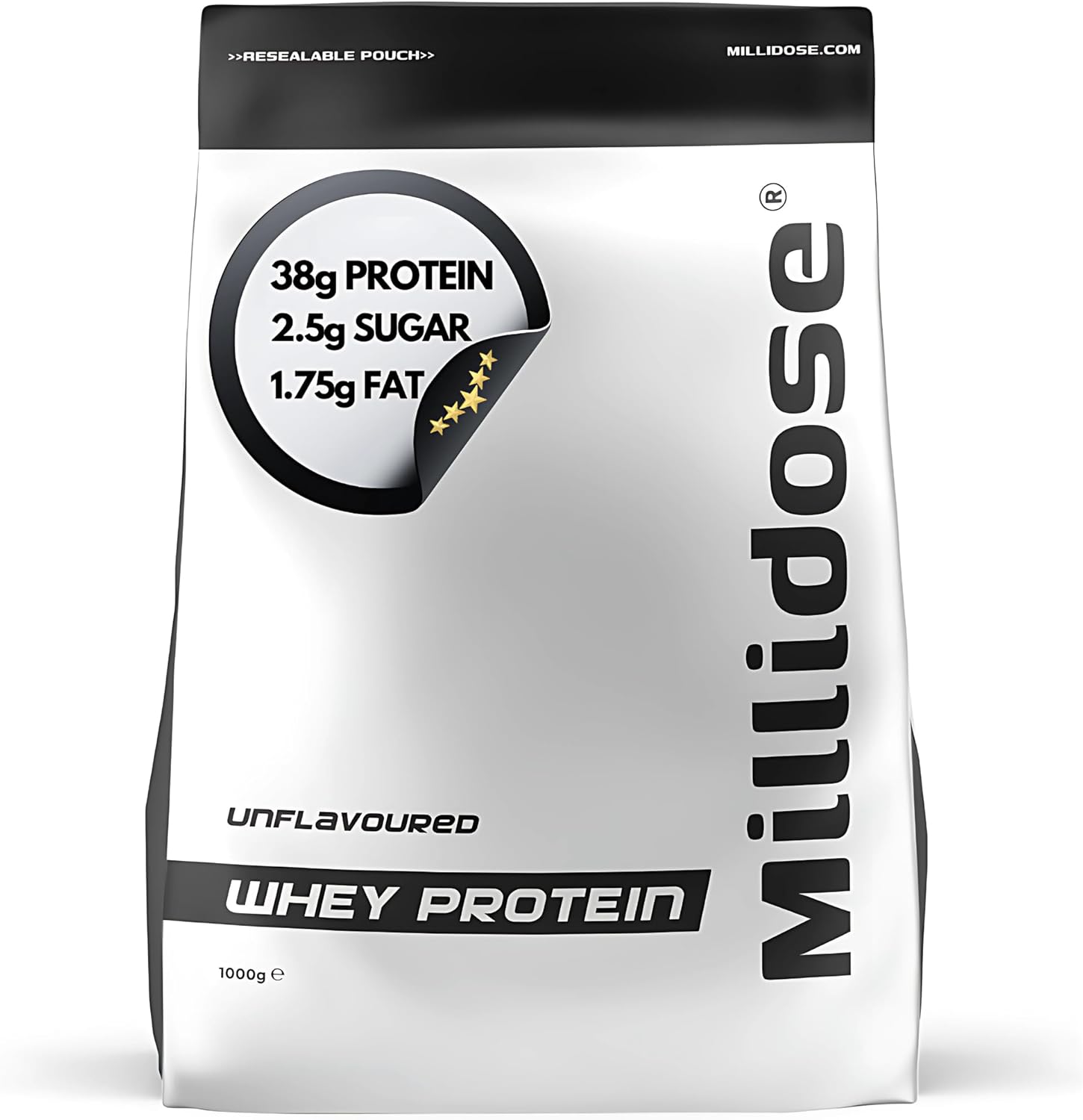 1kg unflavoured Protein Powder - unflavoured whey Protein Powder Perfect for a high Protein Shake or Snack - whey Nutrition for Building Muscle - 38g of Protein per Serving