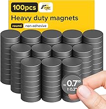 X-Bet Strong Magnets Heavy Duty - Round Magnets for Crafts, Magnets for Whiteboard, Fridge Magnets - Small Strong Magnet Perfectly Works as Refrigerator Magnets, Heavy Duty Magnets for Fridge, 100pcs