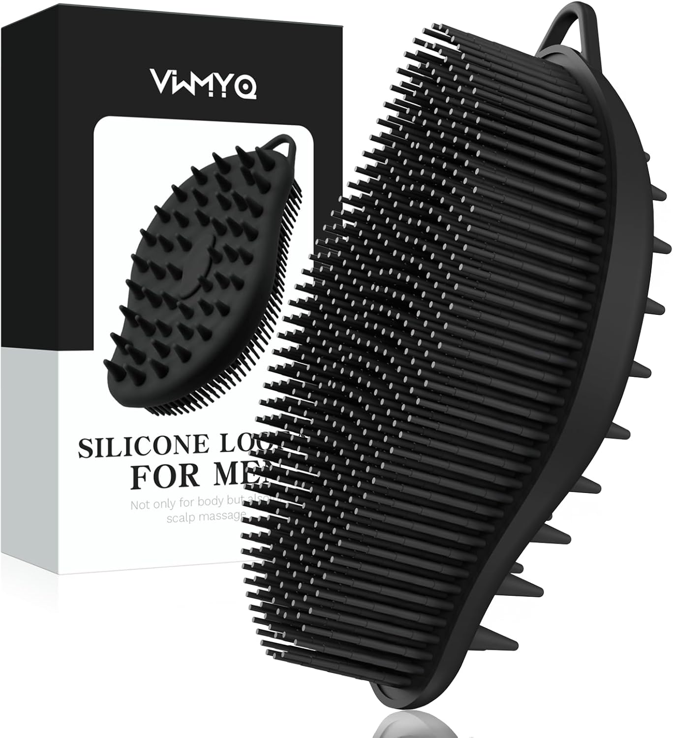 Silicone Loofah - Exfoliating Body Scrubber, Soft Dual-Sided Silicone loofa for Body Clean and Massage, Gentle Bath Brush Lathers Well for All Kinds of Skin