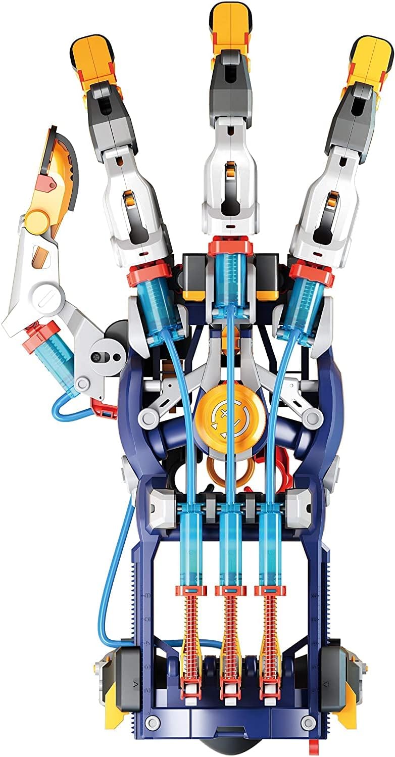 CONSTRUCT & CREATE Hydraulic Cyborg Hand DIY STEM Build Your Own Project Kit Set
