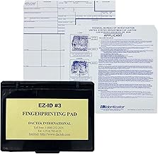 Fingerprint Kit Set - Dactek EZ ID3 Finger Print Ink Pad with ATF Fingerprint Cards - FBI FD-258 Fingerprint Cards - Inkless Fingerprint Pad - Fingerprint Kits Law Enforcement -Ink Pad and FD-258 (5)