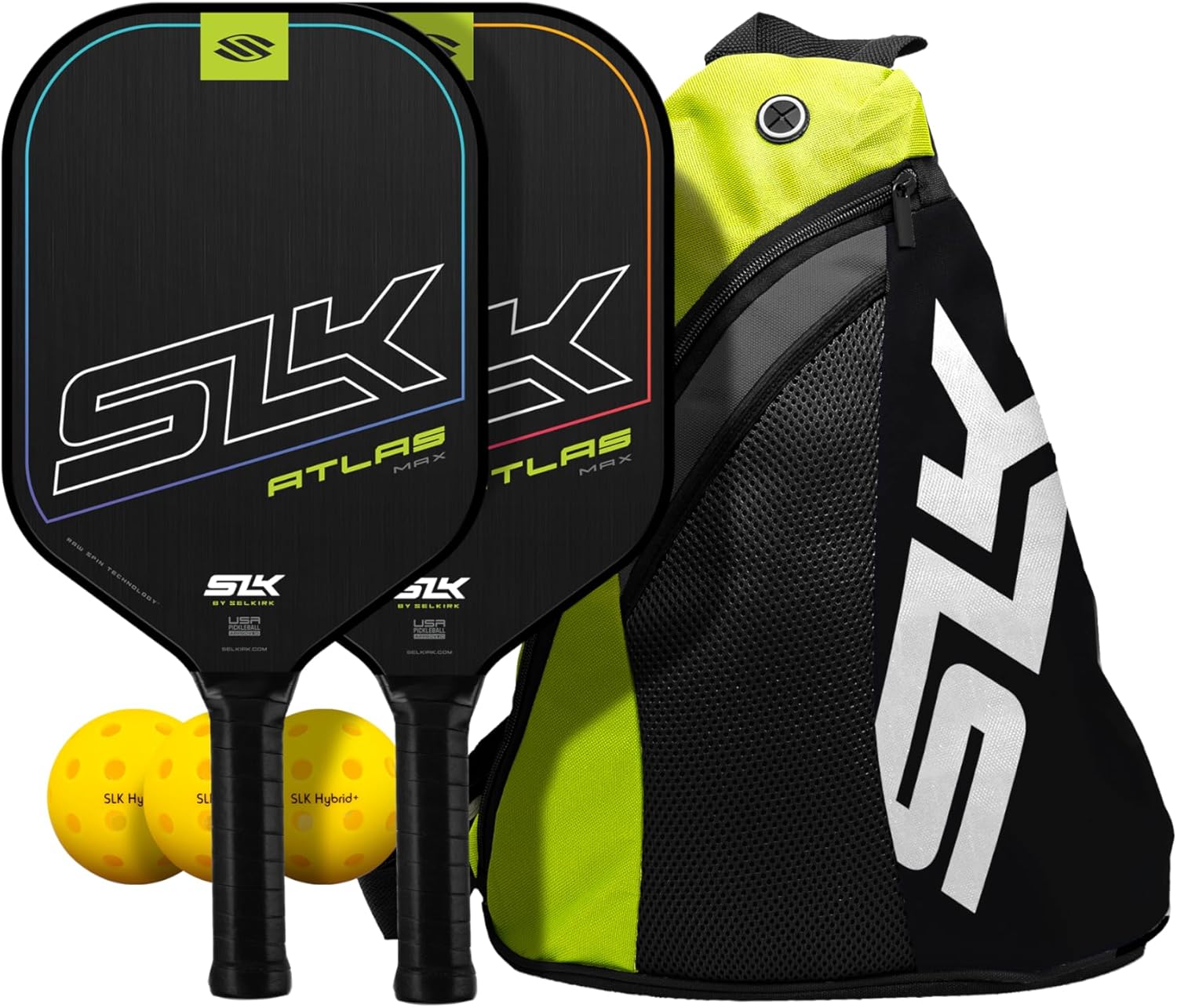 Selkirk Sport SLK Pickleball Paddles Set of 2 | Designed in The USA | Choose The SLK Neo Graphite, SLK Neo Fiberglass Pickleball Set or SLK Atlas Pickleball Bundle