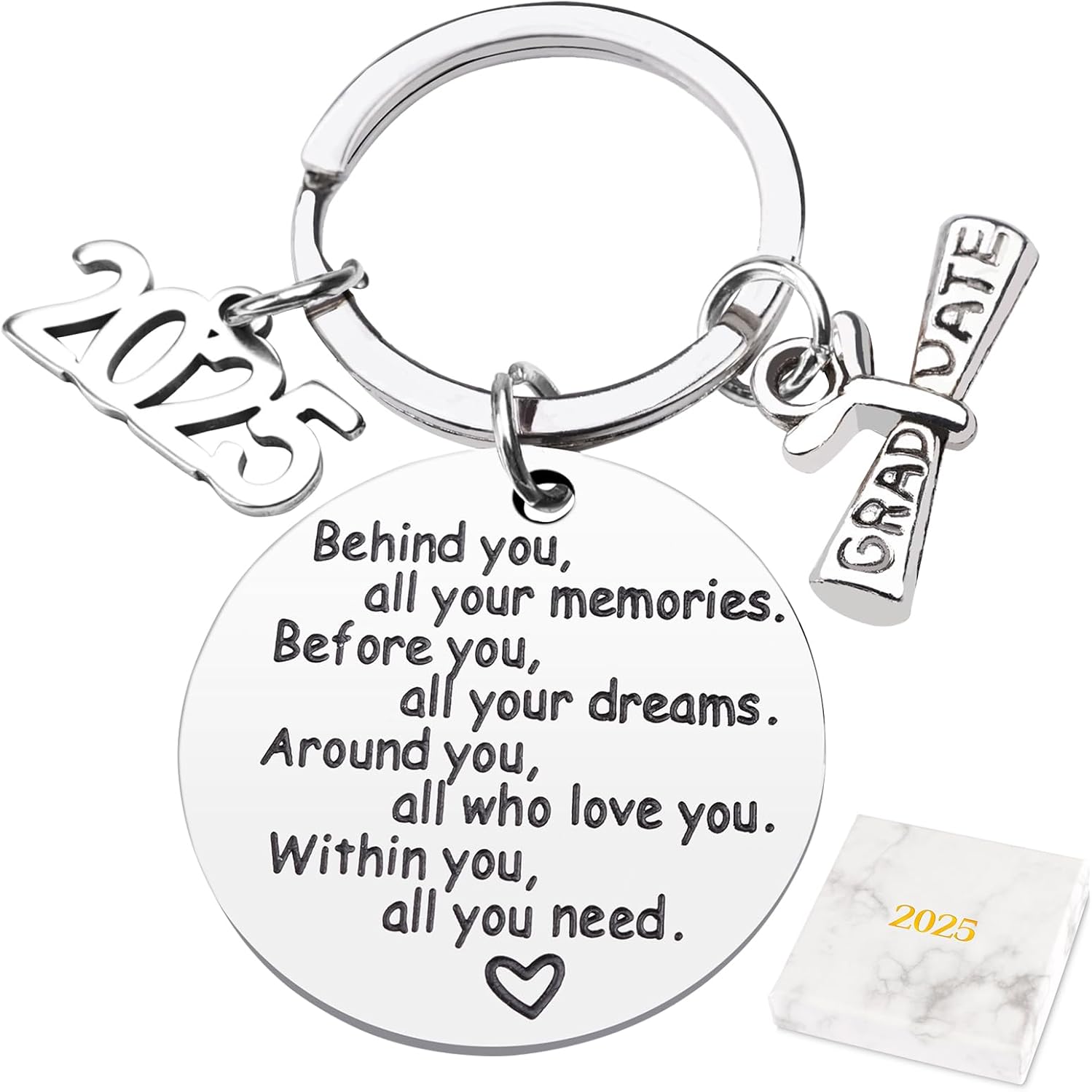 Class of 2025 Graduation Keychain Senior 2025 Graduation Gifts for Her Him, Graduation Gifts for College High School Student