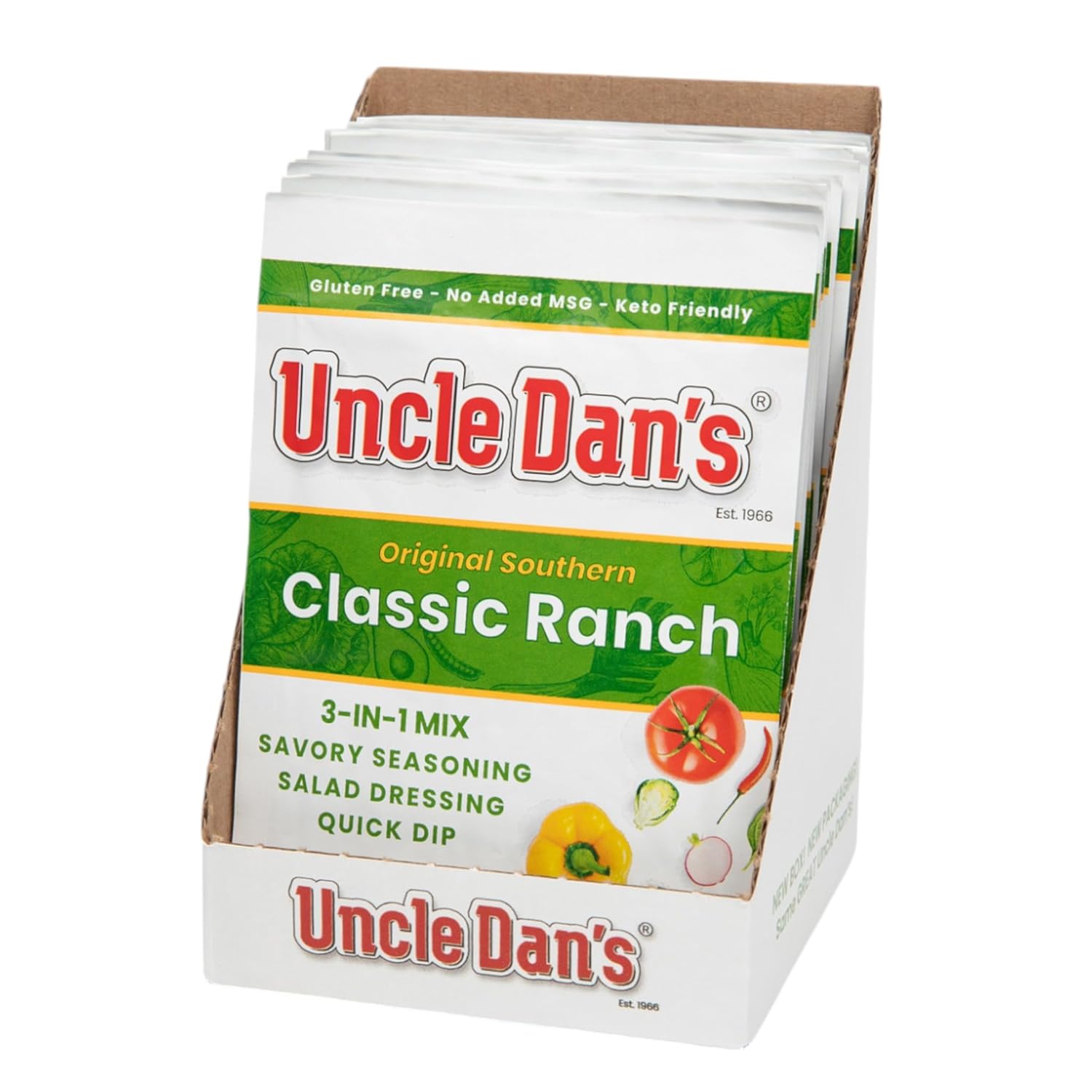 Uncle Dan’s, Original Classic Ranch | Singles Case – 12 Count (Pack of 1)