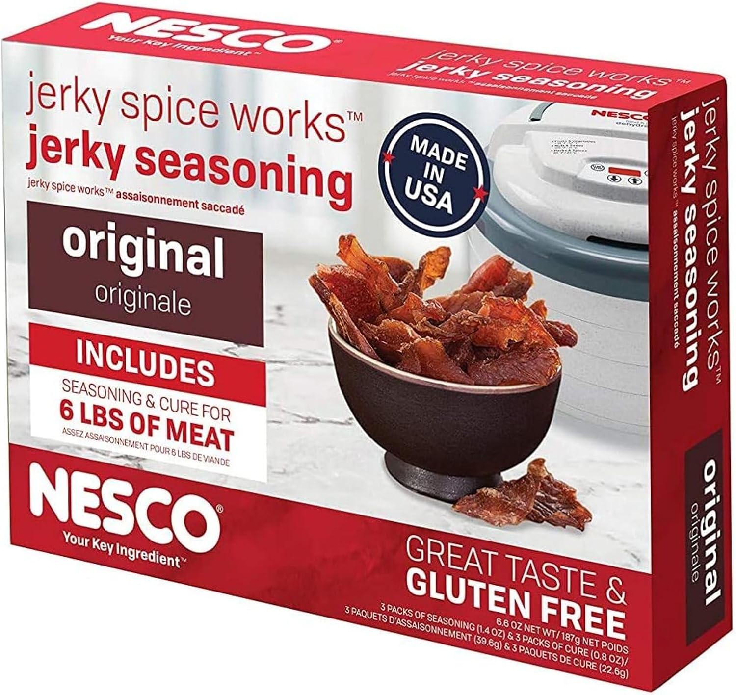 Nesco Jerky Original Seasoning 3 Pack (Makes 6 Pounds of Jerky)