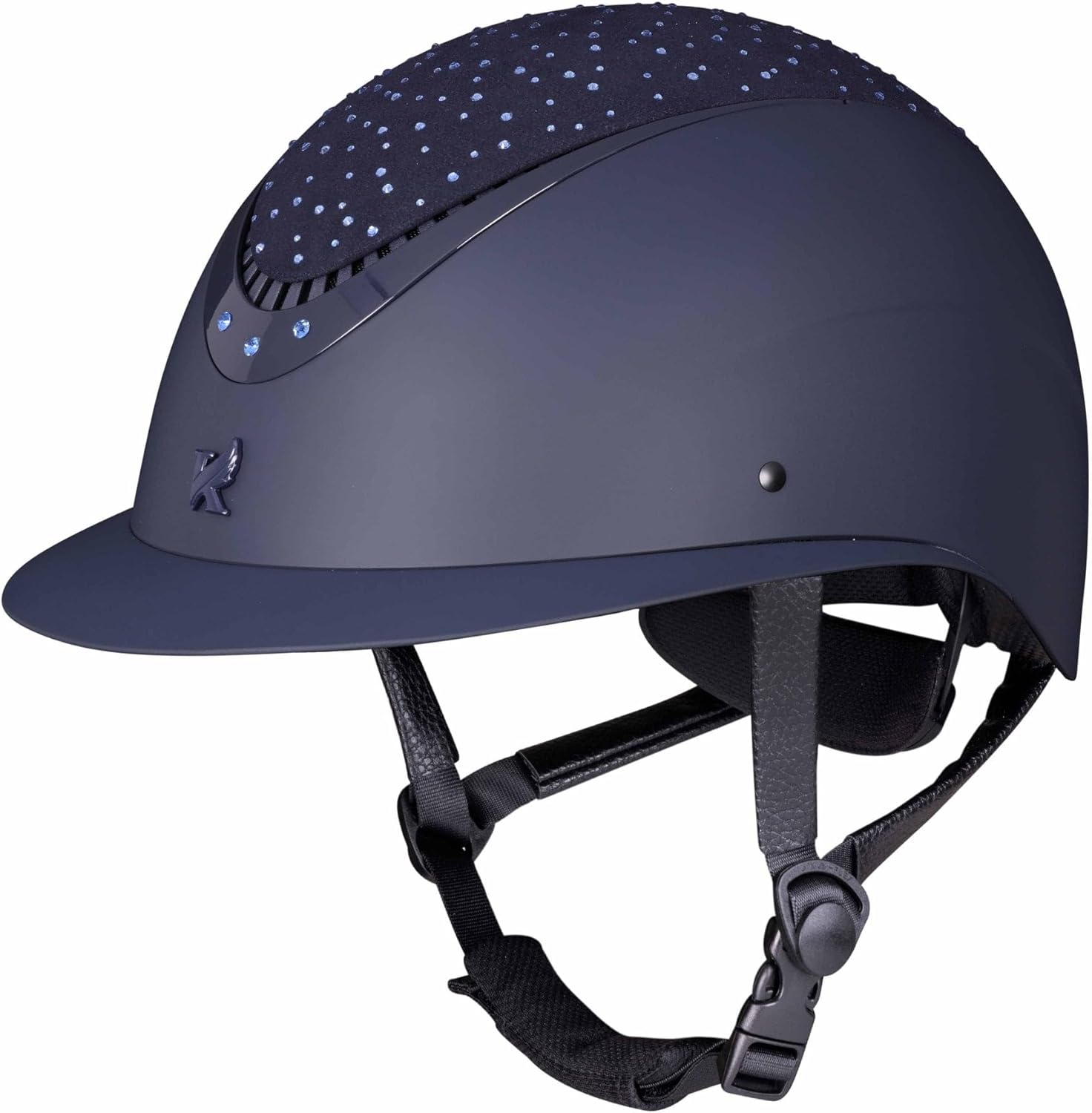 Shires Karben Viola Wide Peak Riding Hat - Black