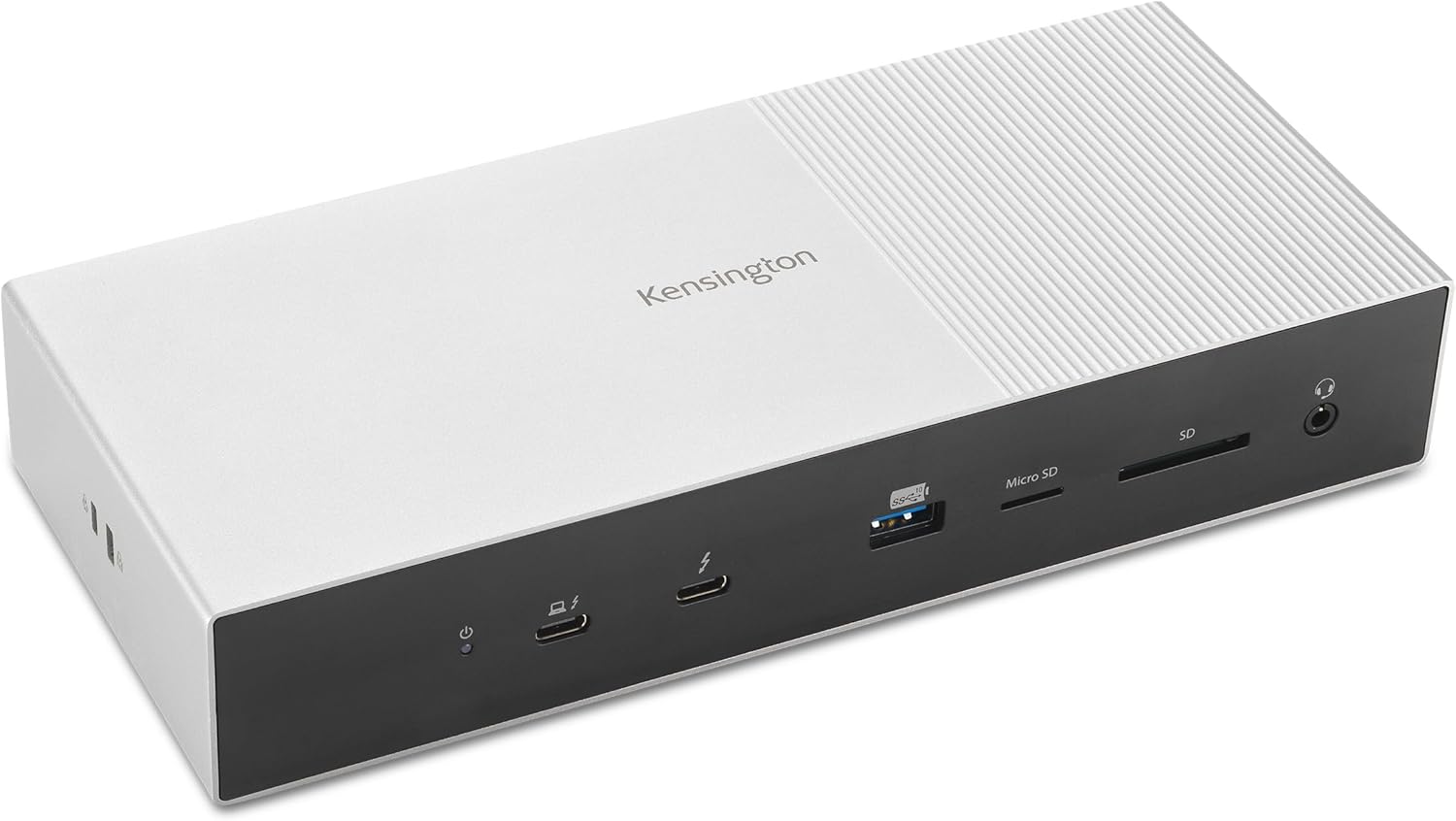 Kensington SD5000T5 EQ Thunderbolt 5 Docking Station, Triple Monitor 8K/4K, SD & Micro SD Card Readers, 140W Power Delivery, 3 x Thunderbolt 5 ports, Ethernet & USB-A 3.2 Gen2 - Space Grey (K35201EU)