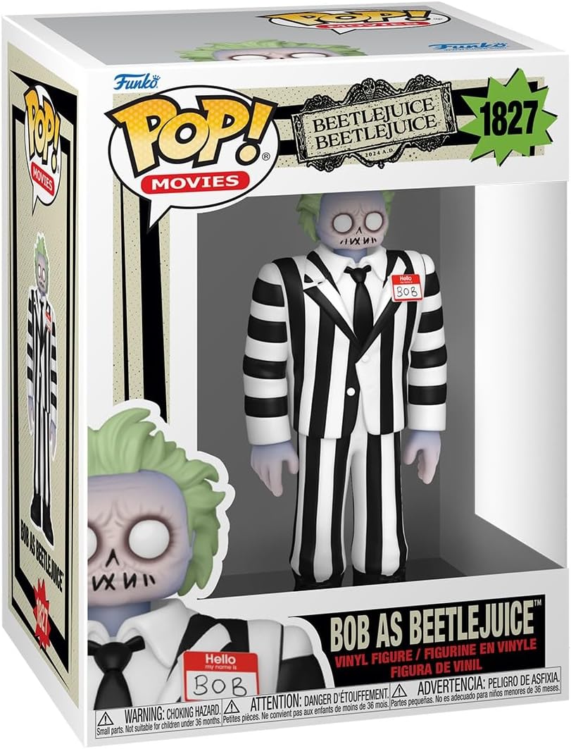 Funko Pop! Movies: Beetlejuice 2 – BOB As Beetlejuice - Collectable Vinyl Figure - Gift Idea - Official Merchandise - Toys for Kids & Adults - Movies Fans - Model Figure for Collectors and Display