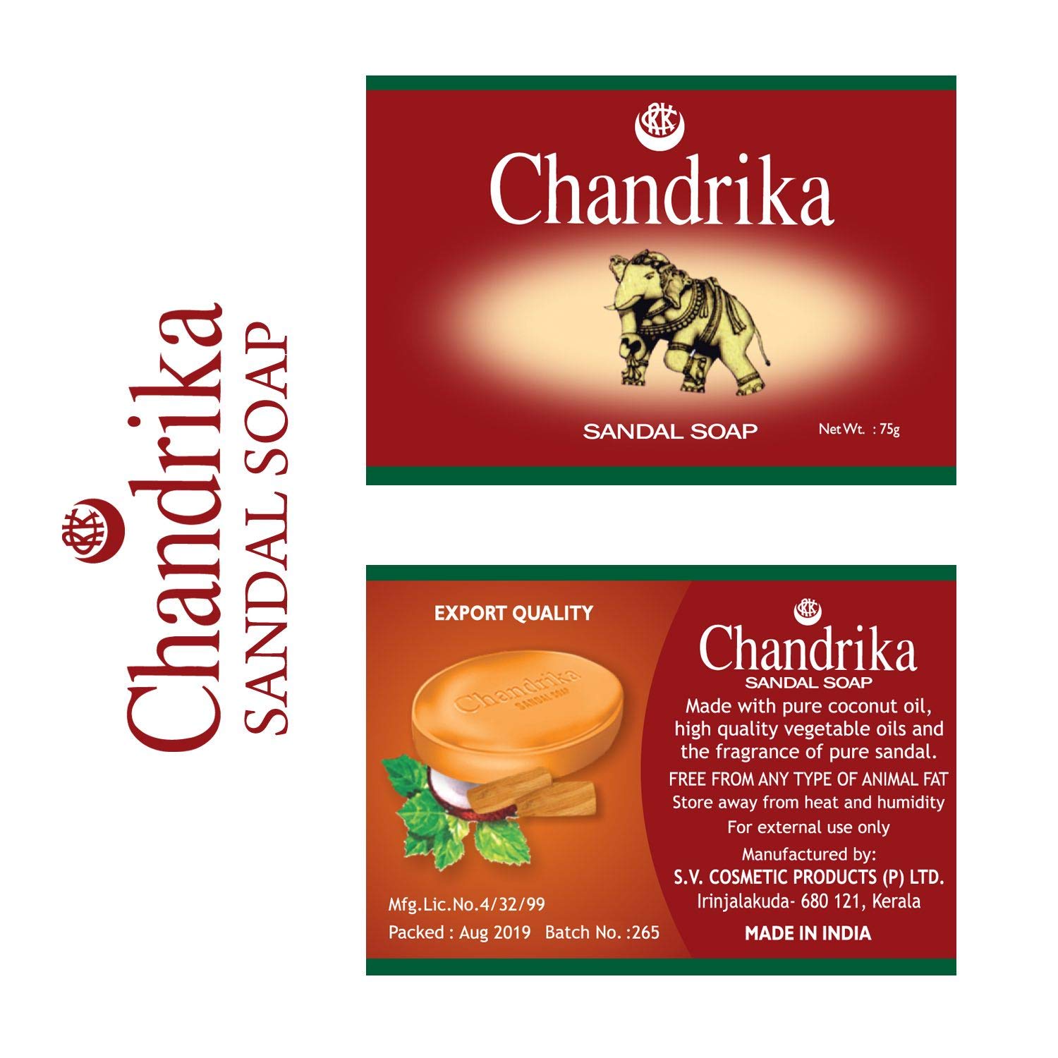 Chandrika Sandal Soap PACK OF 4