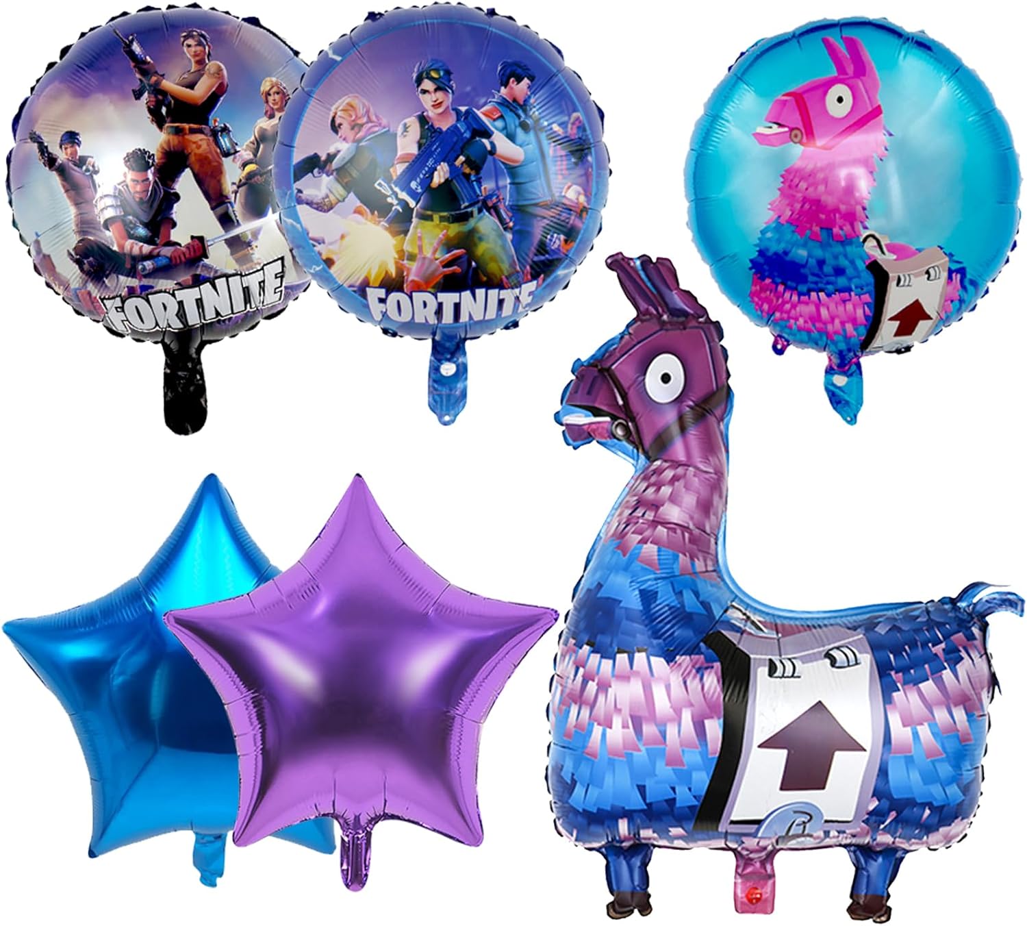 Video Game Party Decorations, 7pcs Foil Balloons Game Theme Party Favors Party Supplies for Birthday Party (Every Year)