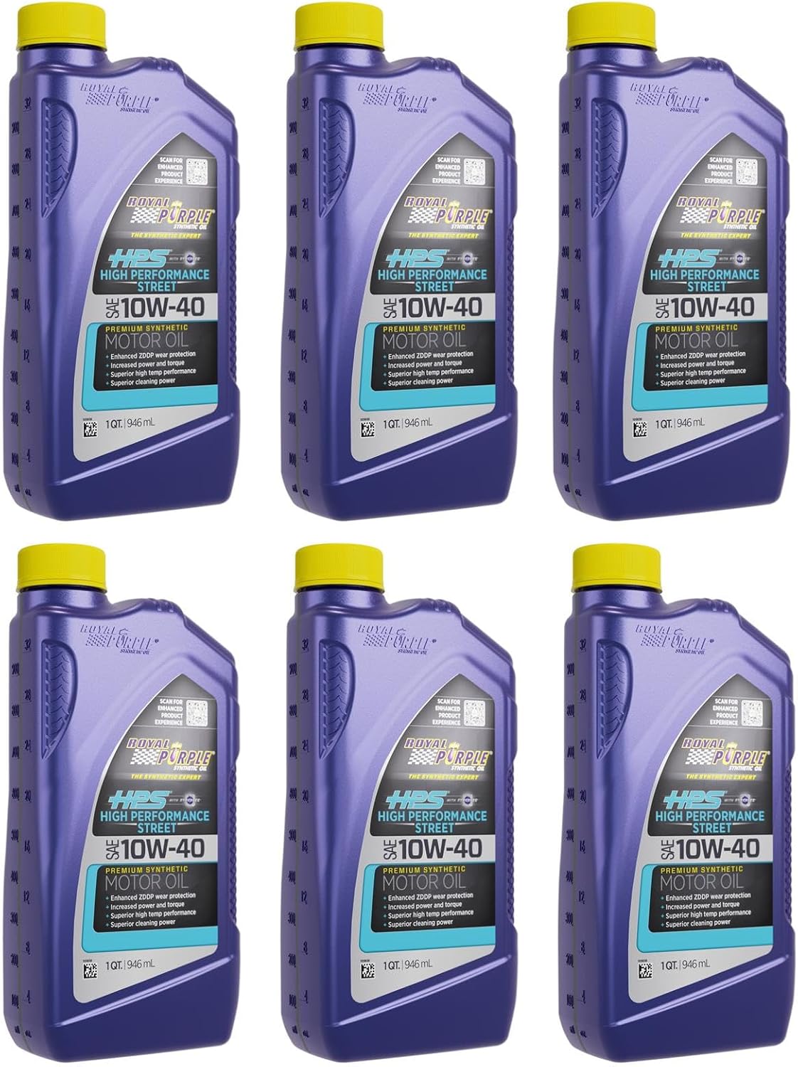 Royal Purple HPS 10W40 High Performance Engine Oil, 6 Quart Case